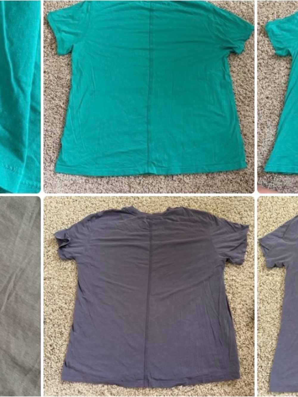 Lululemon t shirt bundle grey and kelly green